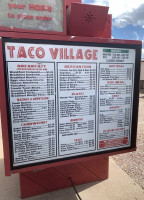 Taco Village menu