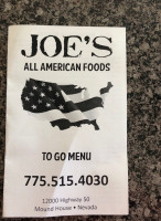 Joe's All American Foods food