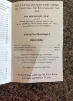 Joe's All American Foods menu