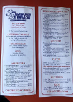 The Porch In Socastee menu