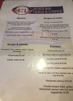 4th 1 Sports Grill menu