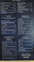 Uptown Cafe Club D'est menu