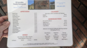 El Corralito menu