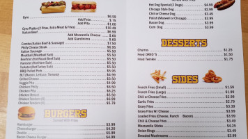 Brickies Gyros menu