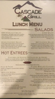 Cascade Grill menu