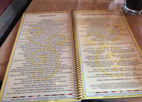 The Cheesecake Factory menu