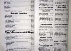 Chen Family Dish menu