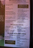 Running Bear Pancake House menu