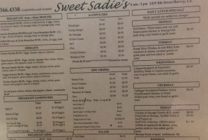 Sweet Sadie's food