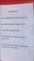 Pepperoni Ray's Cafe menu