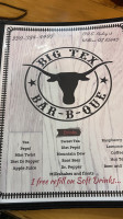 Big Tex Bbq menu