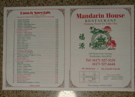 Mandarin House menu