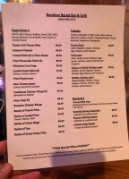 Bourbon Rel Grill menu