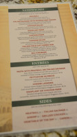 Silvio's Italian menu