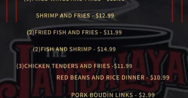 The Jambalaya Shoppe menu