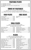 Holden's Ranch menu