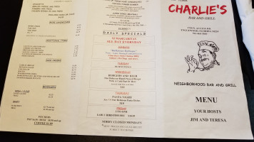 Good Time Charlie's And Grill menu