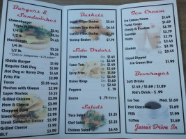 Jesse's Drive-in menu