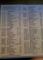 Peking Tokyo menu