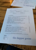 The Dapper Goose menu