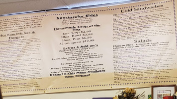 Fat Tuesday's Sandwich Shop And Bakery menu