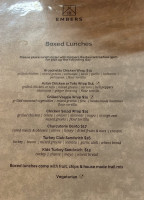 N Ranch menu