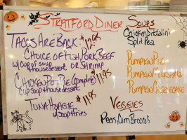 Stratford Diner menu