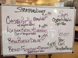 Stratford Diner menu