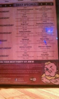 Ugly Joe's menu