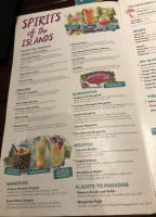 Bahama Breeze menu