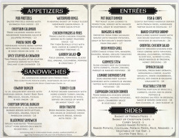 Chieftain Pub menu