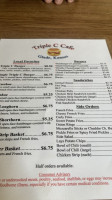 Triple C Cafe menu