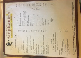 Breakfast At Stephanies menu