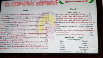 El Cupidos menu