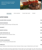 Buckinghams Steakhouse And Bistro menu