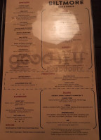 The Biltmore Grille menu