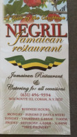 Negril Jamaican Restaurant menu