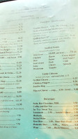 Whistle Stop Cafe menu