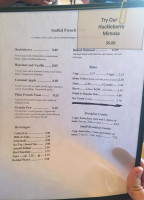 Whistle Stop Cafe menu