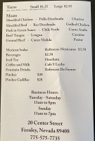 Guadalajara Grill menu