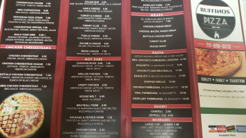 Ruffino's Pizza Pasta menu