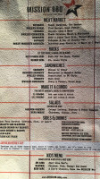 Mission Bbq menu