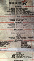 Mission Bbq menu