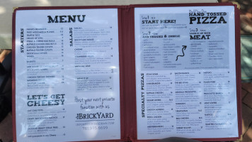 The Brickyard menu