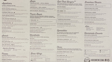 Appalachian Brewing Company Of Lititz menu