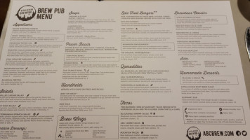 Appalachian Brewing Company Of Lititz menu