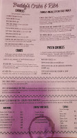 Buddy's Crabs Ribs menu