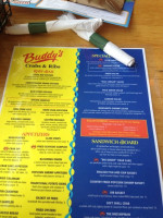 Buddy's Crabs Ribs menu