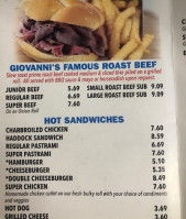 Giovanni's Roast Beef and Pizza food