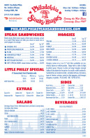 Philadelphia Steaks Hoagies inside